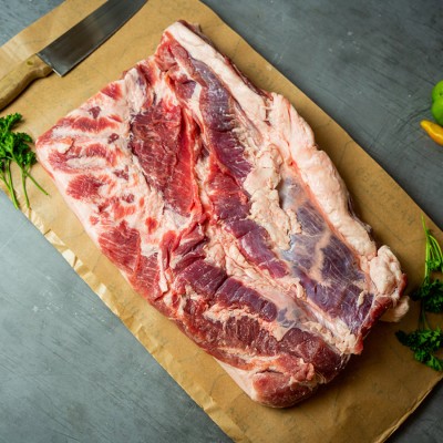 Свинина ребрышки мясные 900 г - купить в Бятках